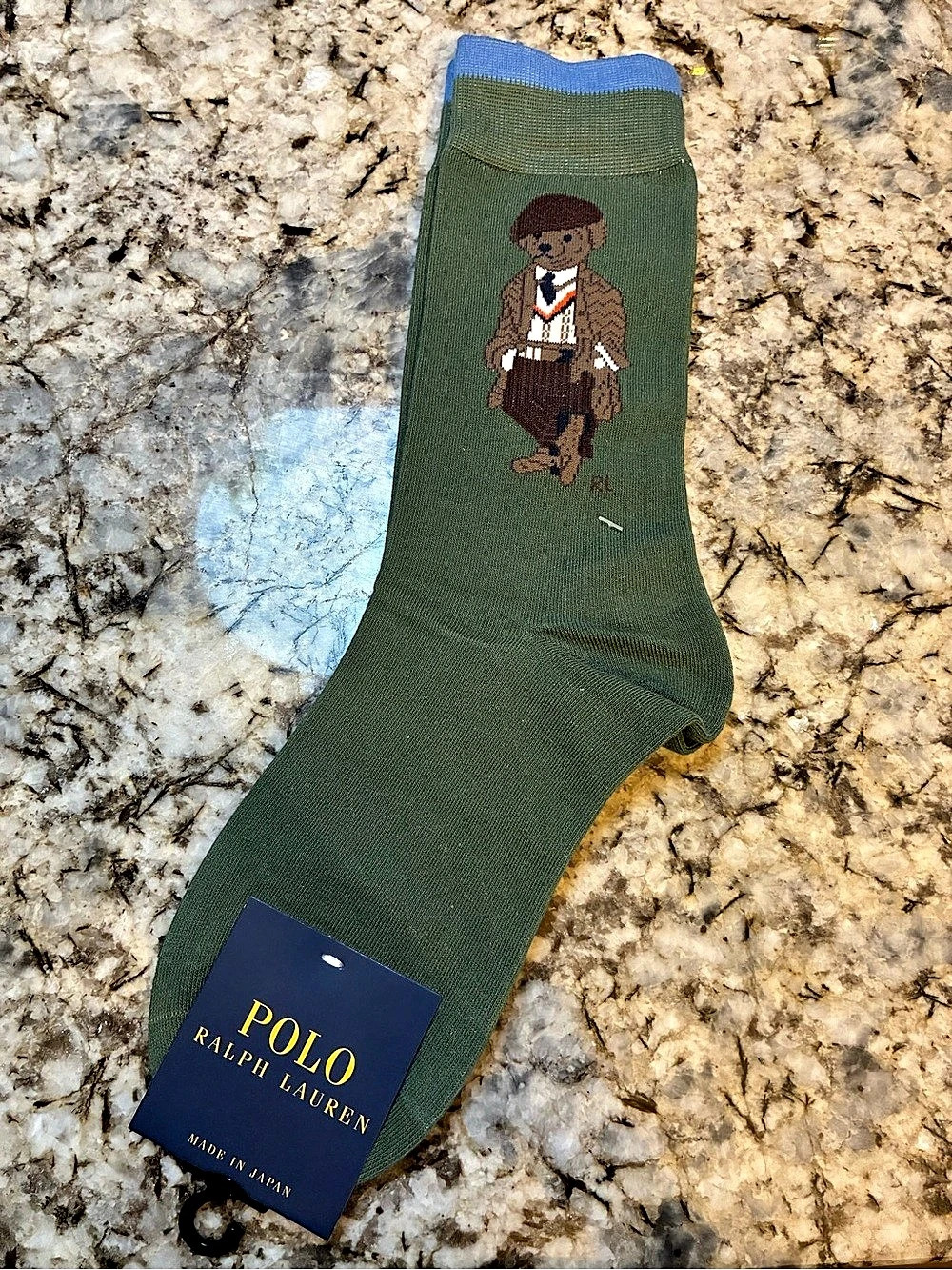 Polo Ralph Lauren Polo Bear Crew Socks Men's Green & Blue
